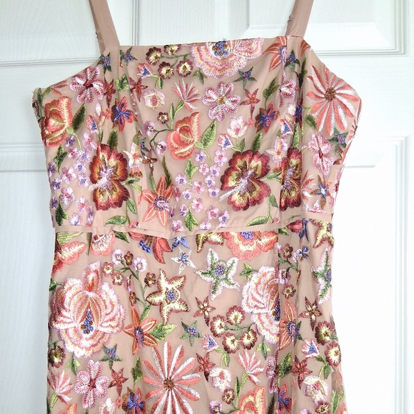 Sam Edelman Floral Embriodered Midi Dress - Picture 6 of 9